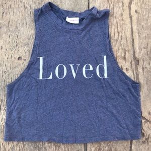 Loved cropped tank top